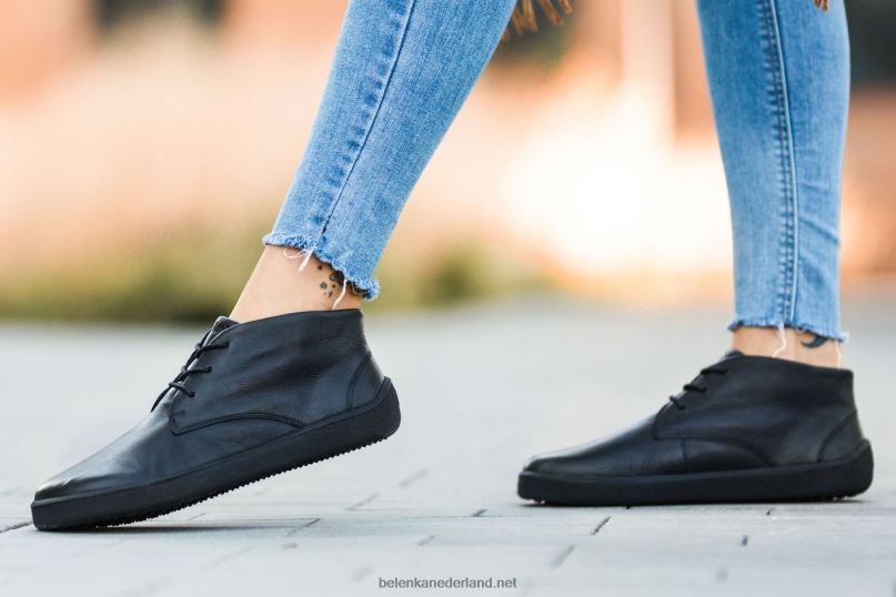 Heren Be Lenka schoenen op blote voeten glijden 08T6T70 helemaal zwart