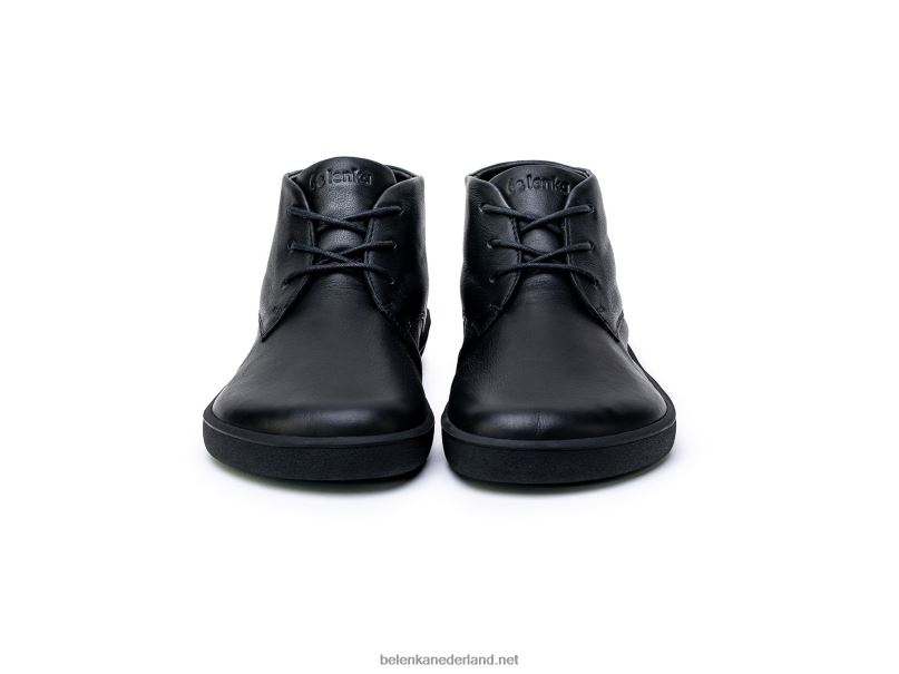Heren Be Lenka schoenen op blote voeten glijden 08T6T70 helemaal zwart