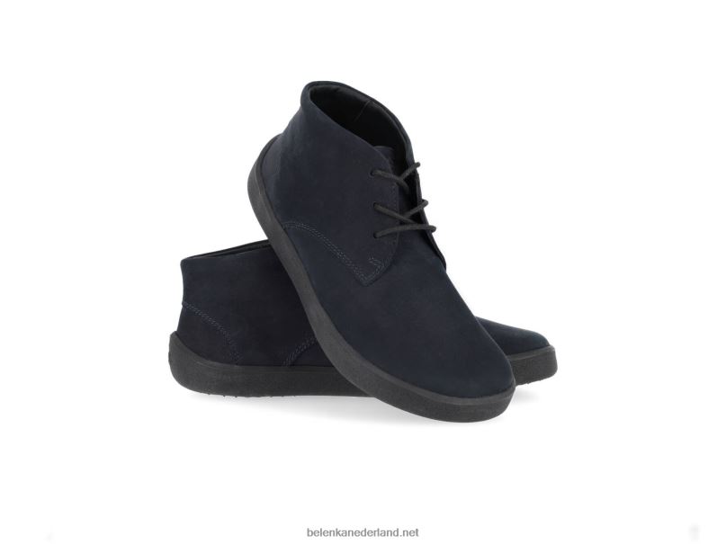 Heren Be Lenka schoenen op blote voeten glijden 08T6T72 geheel zwart mat