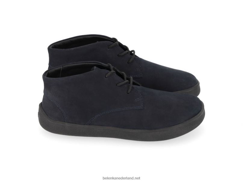 Heren Be Lenka schoenen op blote voeten glijden 08T6T72 geheel zwart mat
