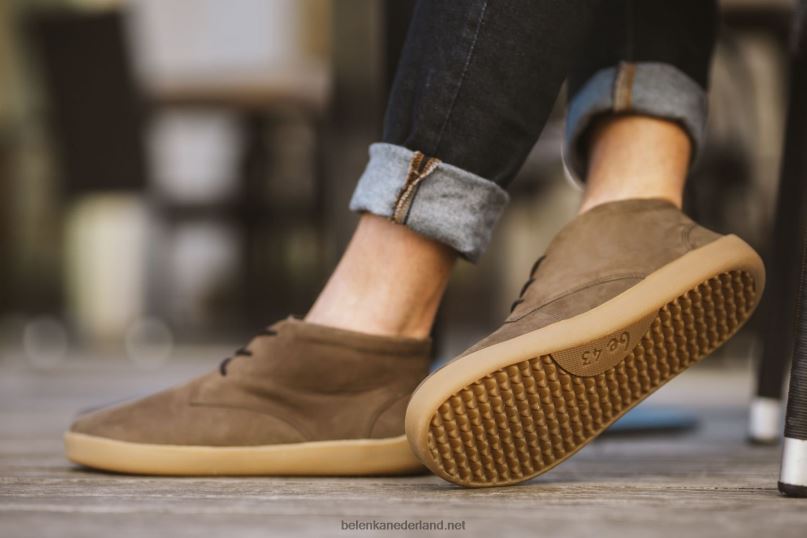 Heren Be Lenka schoenen op blote voeten glijden 08T6T74 leger groen