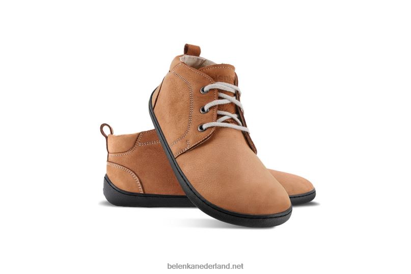 Heren Be Lenka schoenen op blote voeten - pictogram 08T6T67 cognac