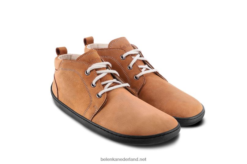 Heren Be Lenka schoenen op blote voeten - pictogram 08T6T67 cognac