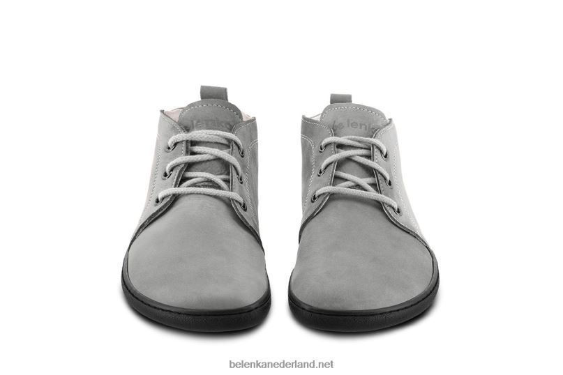 Heren Be Lenka schoenen op blote voeten - pictogram 08T6T68 kiezel grijs