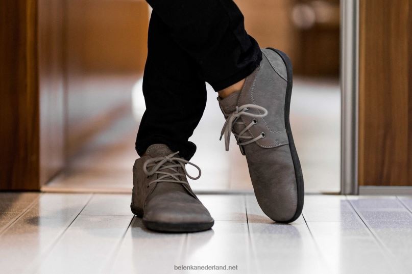 Heren Be Lenka schoenen op blote voeten - pictogram 08T6T68 kiezel grijs