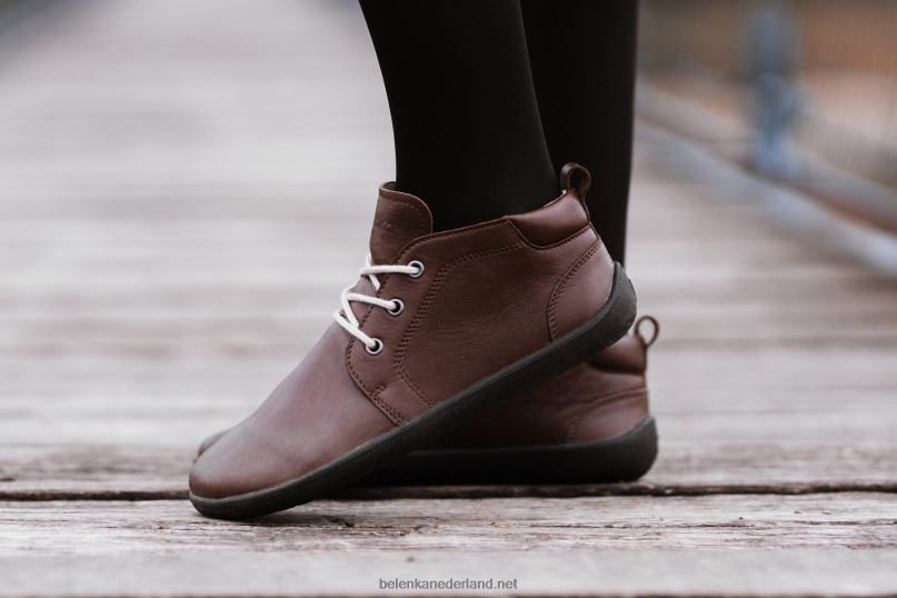 Heren Be Lenka schoenen op blote voeten - pictogram 08T6T69 donker bruin