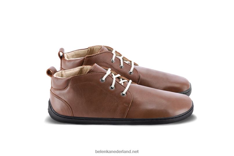 Heren Be Lenka schoenen op blote voeten - pictogram 08T6T69 donker bruin
