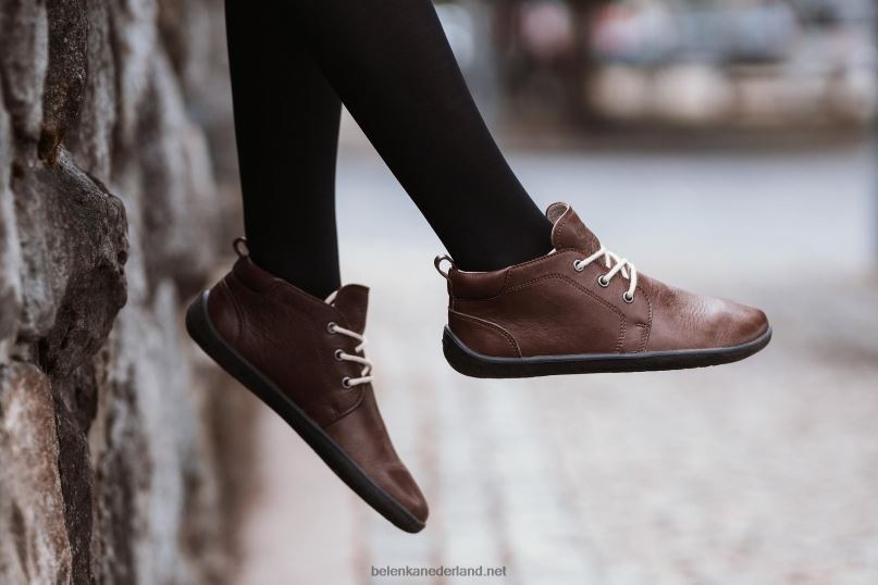 Heren Be Lenka schoenen op blote voeten - pictogram 08T6T69 donker bruin