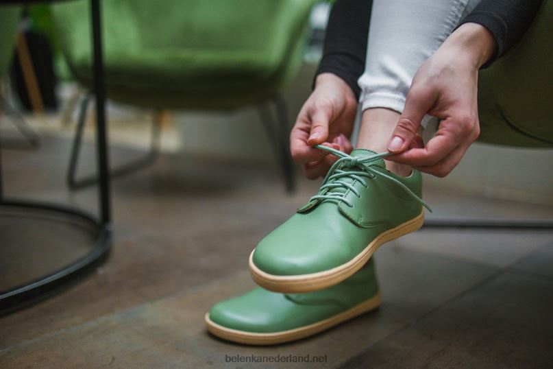 Heren Be Lenka blote voeten schoenen stadsbeeld 08T6T3 salie groen