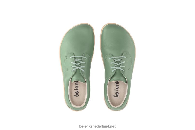 Heren Be Lenka blote voeten schoenen stadsbeeld 08T6T3 salie groen