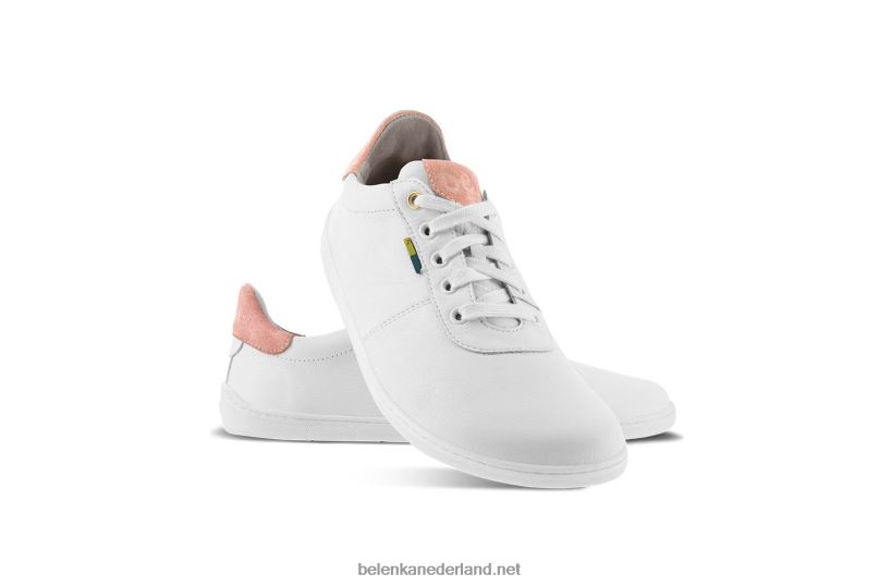 Heren Be Lenka schoenen op blote voeten - royale 08T6T4 witte & donkere perzik