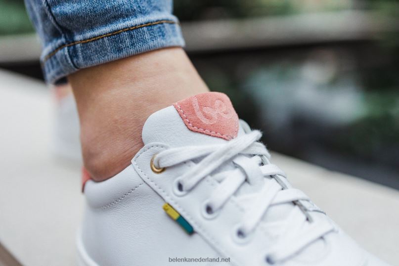 Heren Be Lenka schoenen op blote voeten - royale 08T6T4 witte & donkere perzik