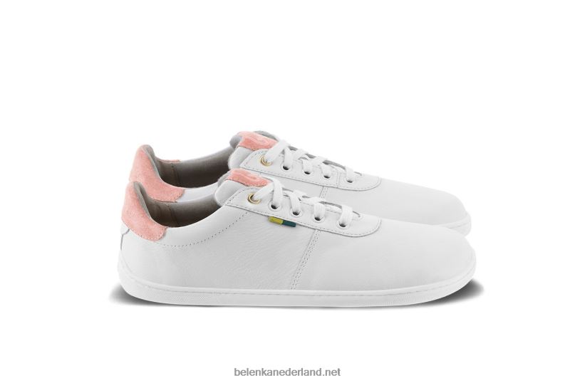 Heren Be Lenka schoenen op blote voeten - royale 08T6T4 witte & donkere perzik