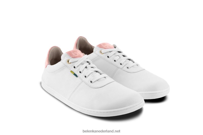 Heren Be Lenka schoenen op blote voeten - royale 08T6T4 witte & donkere perzik