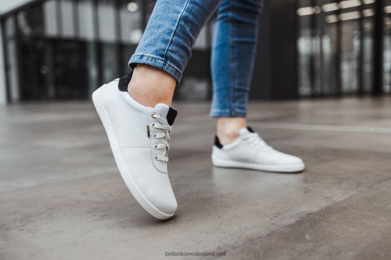 Heren Be Lenka schoenen op blote voeten - royale 08T6T5 wit Zwart