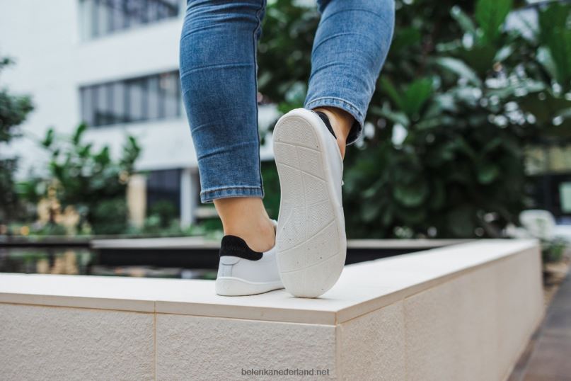 Heren Be Lenka schoenen op blote voeten - royale 08T6T5 wit Zwart