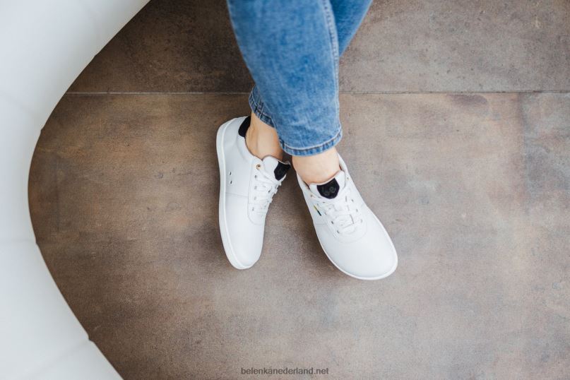 Heren Be Lenka schoenen op blote voeten - royale 08T6T5 wit Zwart