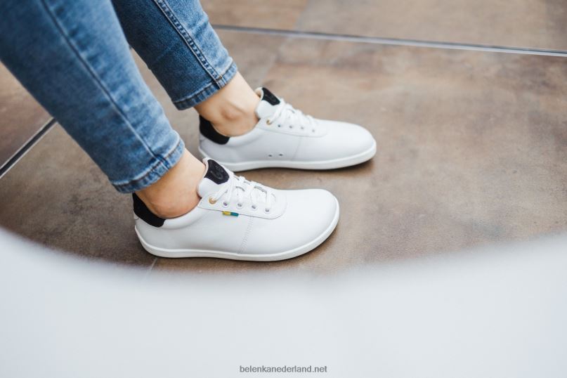 Heren Be Lenka schoenen op blote voeten - royale 08T6T5 wit Zwart