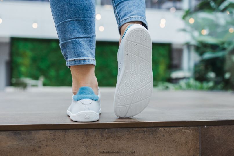 Heren Be Lenka schoenen op blote voeten - royale 08T6T6 wit Blauw