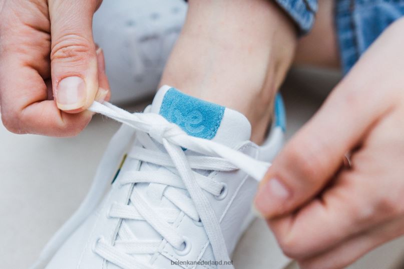 Heren Be Lenka schoenen op blote voeten - royale 08T6T6 wit Blauw