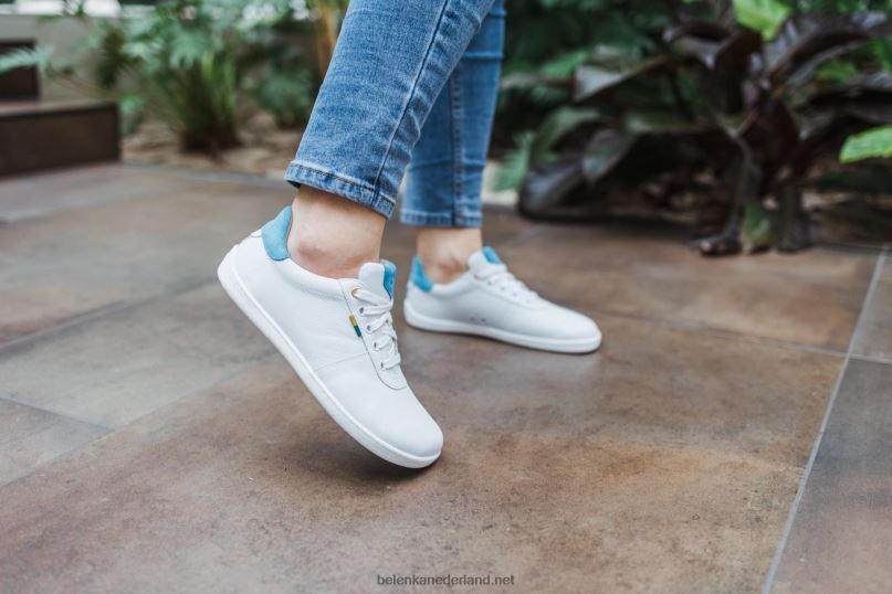 Heren Be Lenka schoenen op blote voeten - royale 08T6T6 wit Blauw