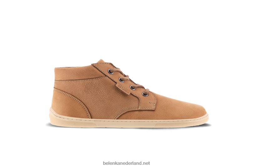 Heren Be Lenka schoenen op blote voeten - synergie 08T6T20 cognac & beige
