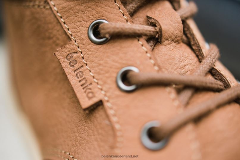 Heren Be Lenka schoenen op blote voeten - synergie 08T6T20 cognac & beige