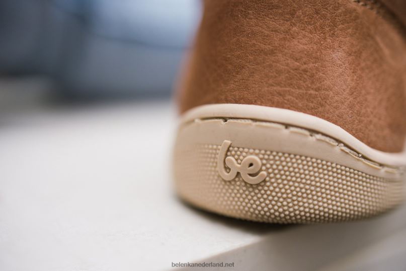 Heren Be Lenka schoenen op blote voeten - synergie 08T6T20 cognac & beige