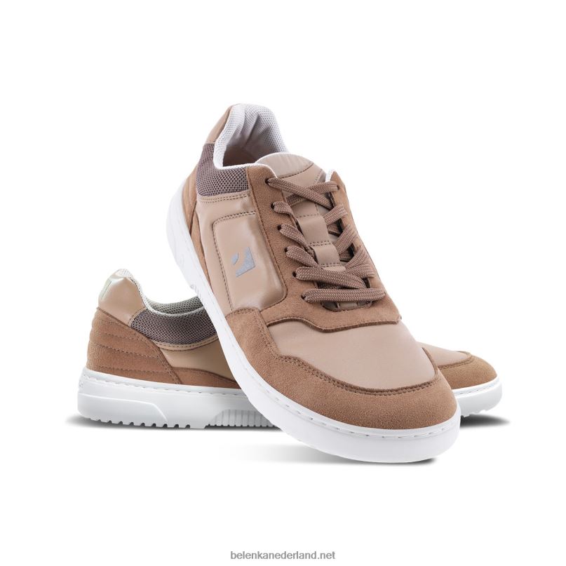 Heren Be Lenka barefoot sneakers barebarics - axioma 08T6T101 bruin wit