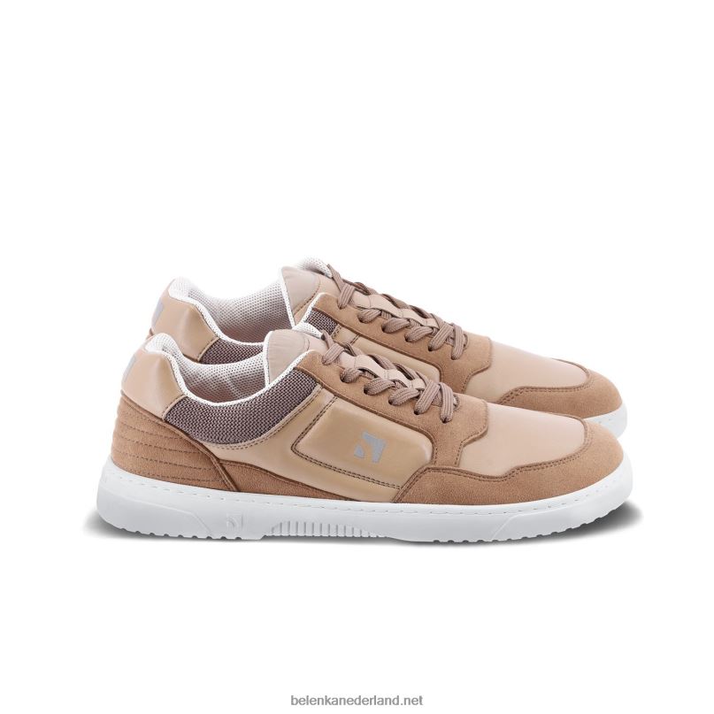 Heren Be Lenka barefoot sneakers barebarics - axioma 08T6T101 bruin wit