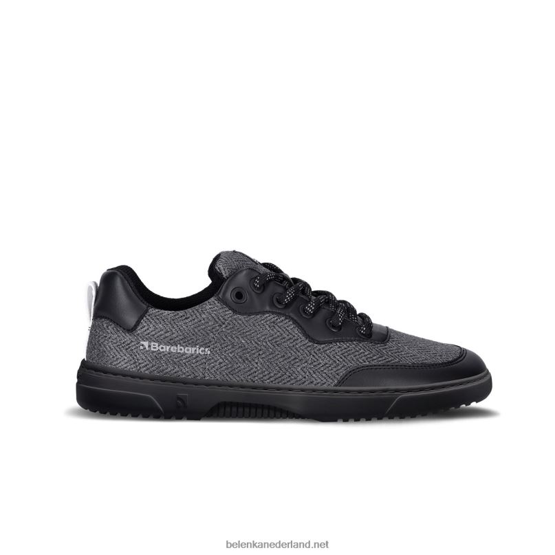 Heren Be Lenka barefoot sneakers barebarics - een pluim 08T6T83 zwart grijs