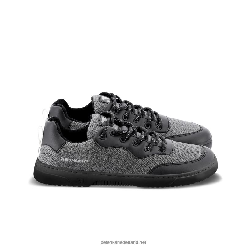 Heren Be Lenka barefoot sneakers barebarics - een pluim 08T6T83 zwart grijs