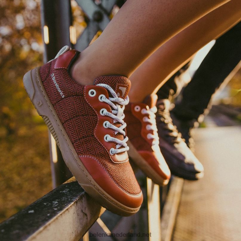Heren Be Lenka barefoot sneakers barebarics - een pluim 08T6T84 baksteenrood
