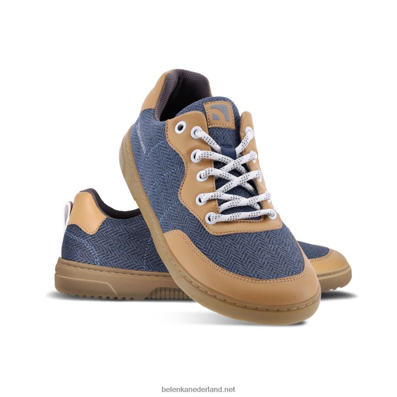 Heren Be Lenka barefoot sneakers barebarics - een pluim 08T6T85 bruin & blauw
