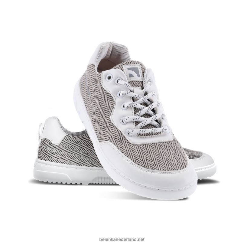 Heren Be Lenka barefoot sneakers barebarics - een pluim 08T6T86 wit grijs