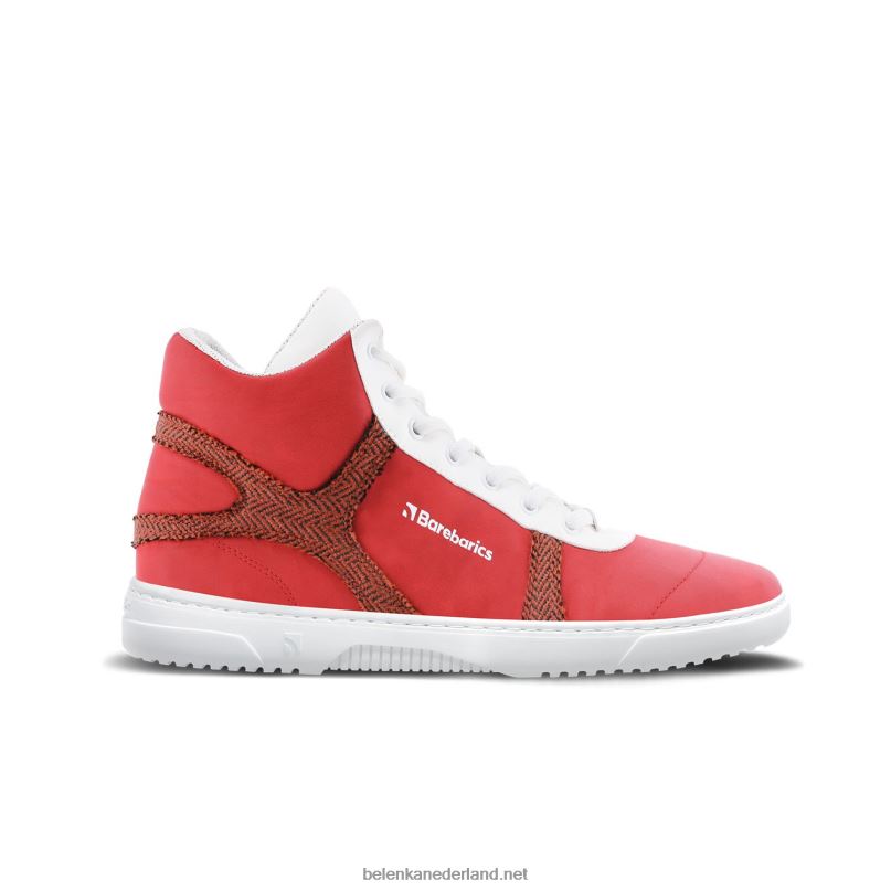 Heren Be Lenka barefoot sneakers barebarics - hifly 08T6T91 rood Wit