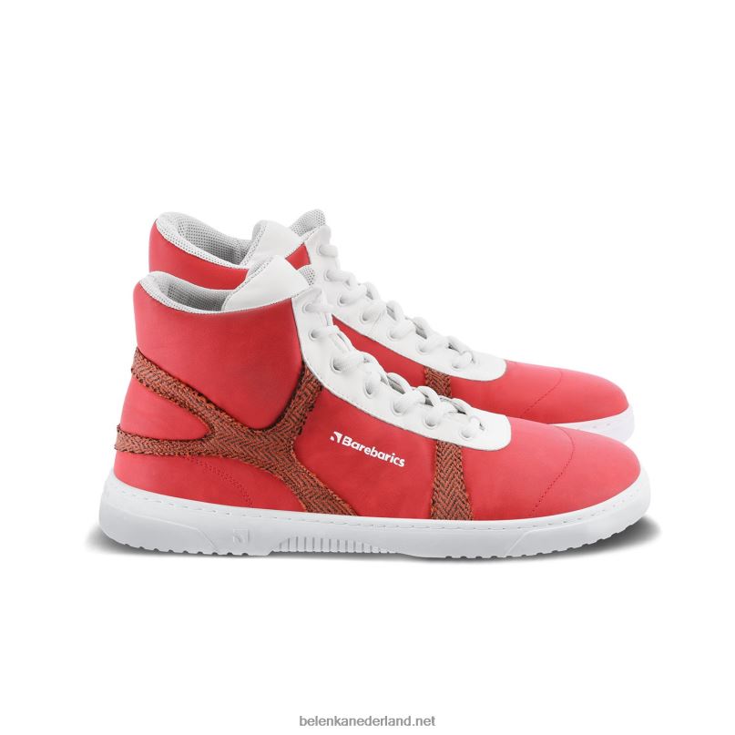 Heren Be Lenka barefoot sneakers barebarics - hifly 08T6T91 rood Wit