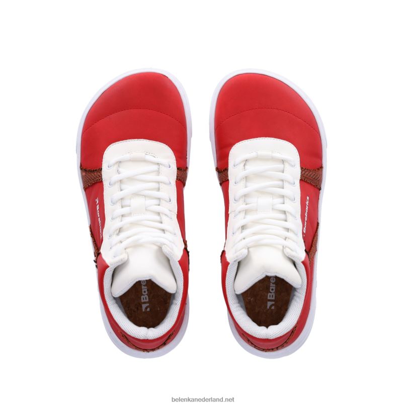 Heren Be Lenka barefoot sneakers barebarics - hifly 08T6T91 rood Wit