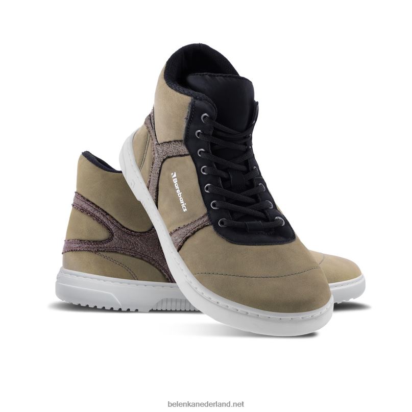 Heren Be Lenka barefoot sneakers barebarics - hifly 08T6T93 donkergroen & grijs