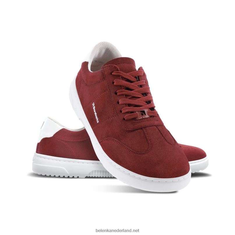 Heren Be Lenka barefoot sneakers barebarics - pulsar 08T6T98 kastanjebruin & wit