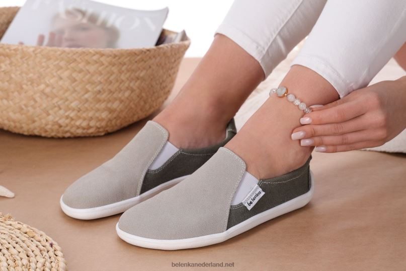 Heren Be Lenka barefoot sneakers - makkelijk - veganistisch 08T6T63 zand & legergroen