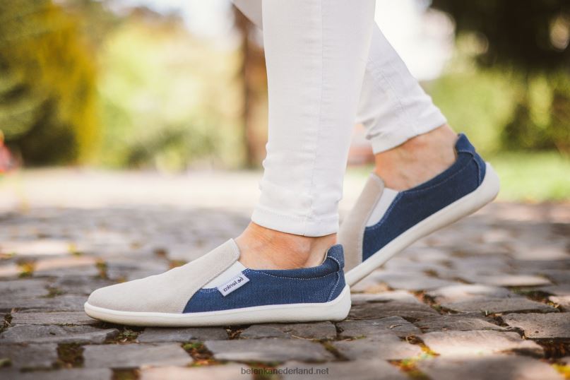 Heren Be Lenka barefoot sneakers - makkelijk - veganistisch 08T6T64 zand & blauw