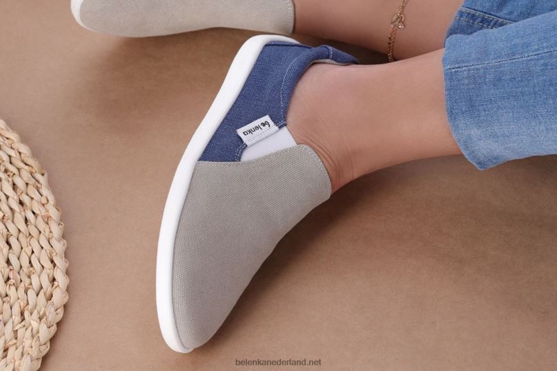 Heren Be Lenka barefoot sneakers - makkelijk - veganistisch 08T6T64 zand & blauw