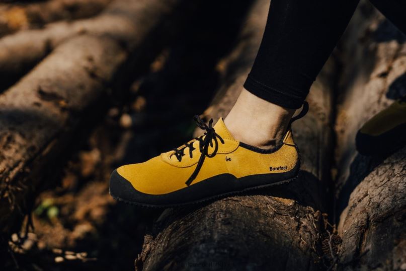 Heren Be Lenka blote voeten schoenen trailwalker 08T6T106 mosterd