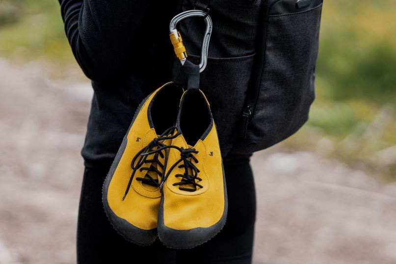 Heren Be Lenka blote voeten schoenen trailwalker 08T6T106 mosterd