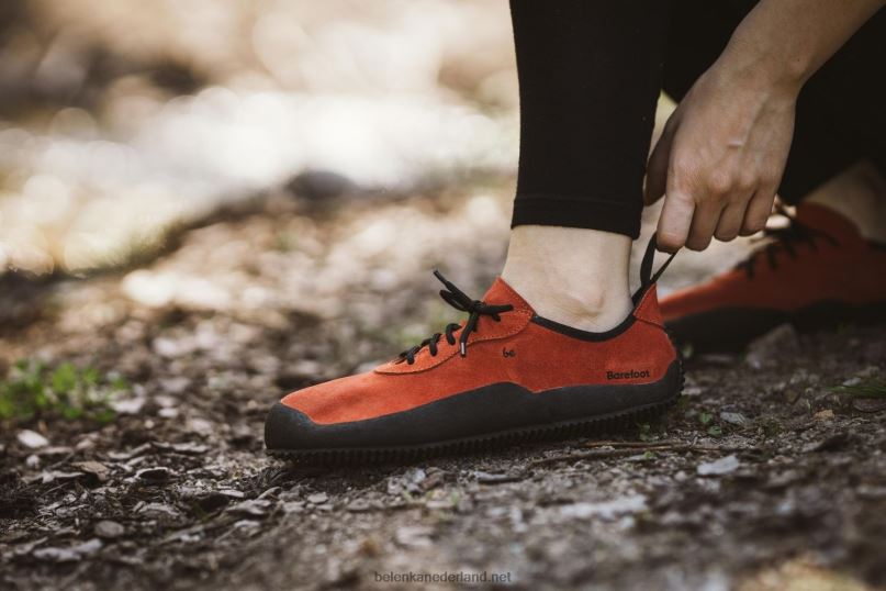Heren Be Lenka blote voeten schoenen trailwalker 08T6T108 klei rood