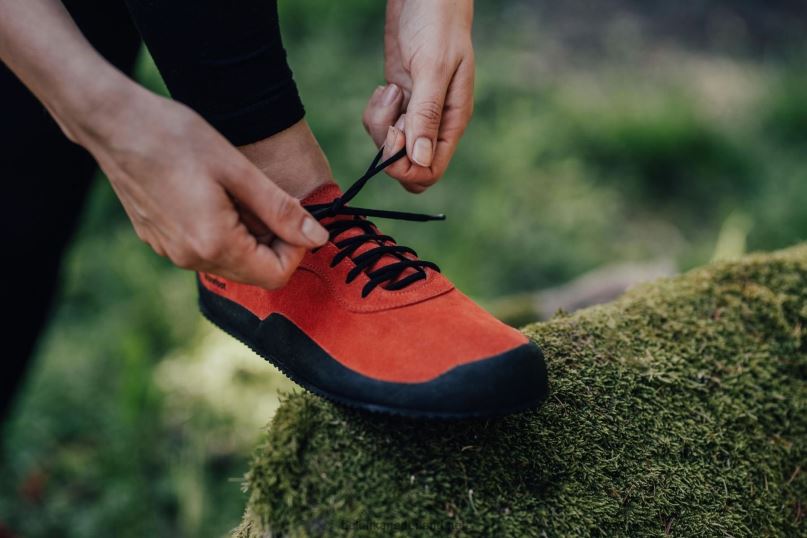 Heren Be Lenka blote voeten schoenen trailwalker 08T6T108 klei rood