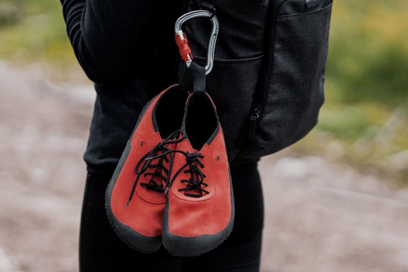 Heren Be Lenka blote voeten schoenen trailwalker 08T6T108 klei rood