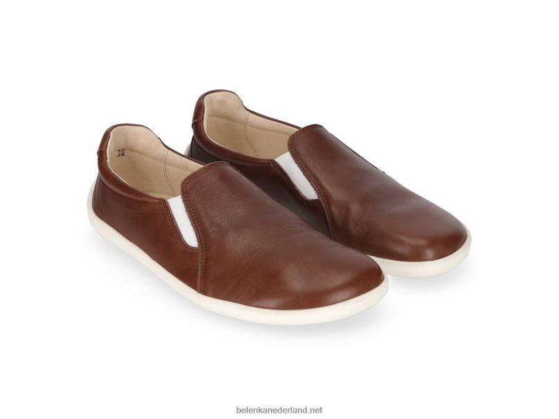 Heren Be Lenka blote voeten sneakers - makkelijk 08T6T65 donker bruin