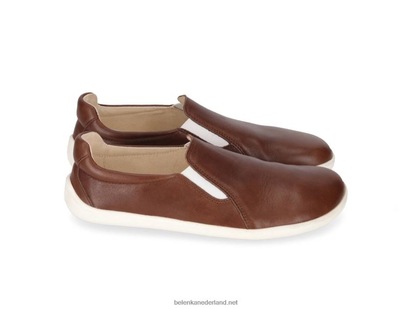 Heren Be Lenka blote voeten sneakers - makkelijk 08T6T65 donker bruin